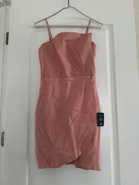 Lulu's Dusty Rose Spaghetti Strap Mini Dress Small New